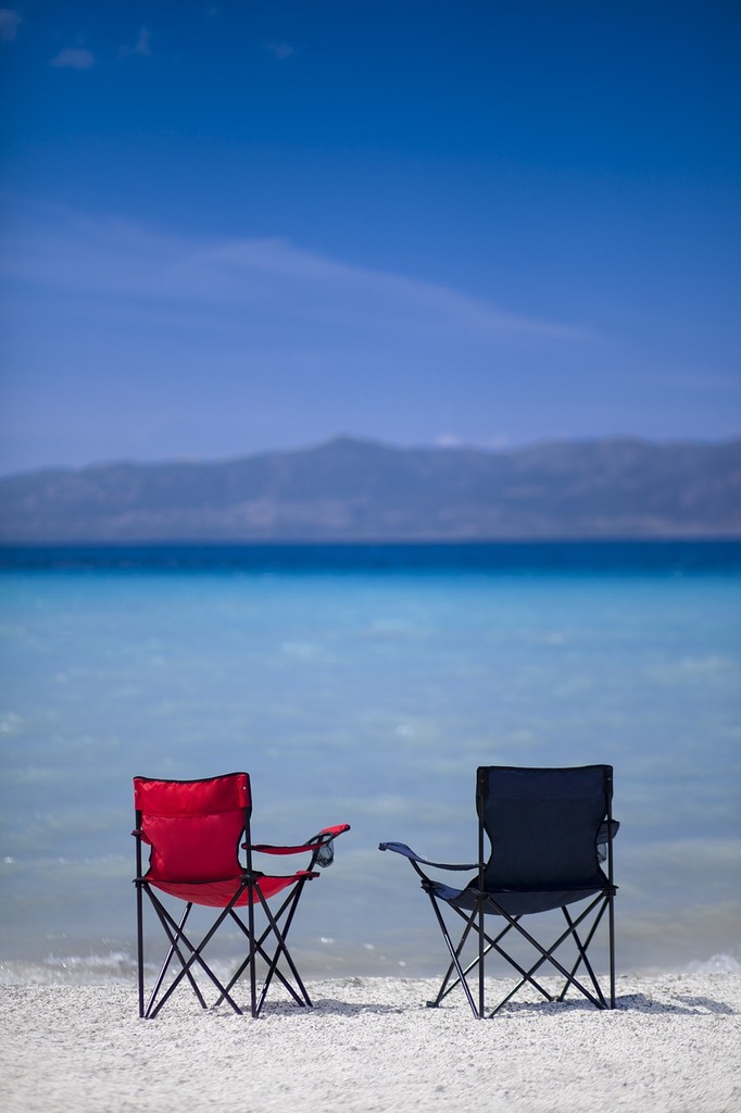 beach, chairs, nature, vacation, resort, summer, leisure